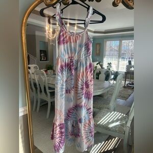 Girls Tie-Dye Maxi Dress | Size S (7/8) | 32° Cool | Summer Dress